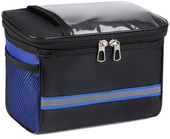 Bicycle handlebar bag - Removable bicycle handlebar bag with smartphone holder - Insulated - Phone bicycle V1188-ZXY-131-469