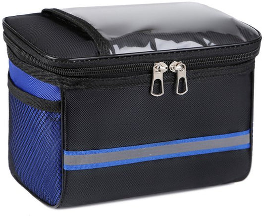 Bicycle handlebar bag - Removable bicycle handlebar bag with smartphone holder - Insulated - Phone bicycle V1188-ZXY-131-469