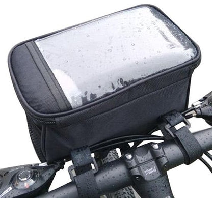 Bicycle handlebar bag - Removable bicycle handlebar bag with smartphone holder - Insulated - Phone bicycle V1188-ZXY-131-469