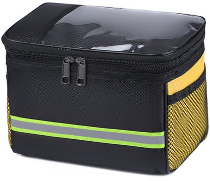 Bicycle handlebar bag - Removable bicycle handlebar bag with phone holder - Insulated - Phone bicycle bag - V1188-ZXY-131-470