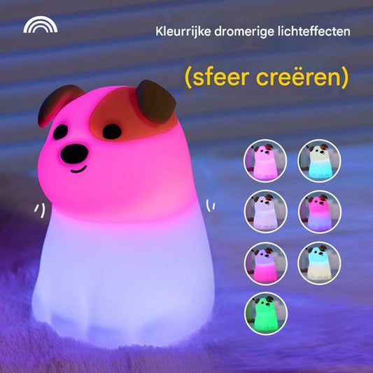 Night Light - Dog Night Light - USB - Touch Dimming - Baby Room/Bedroom Light - Pet/Children's Night Light - V1188-ZXY-131-484