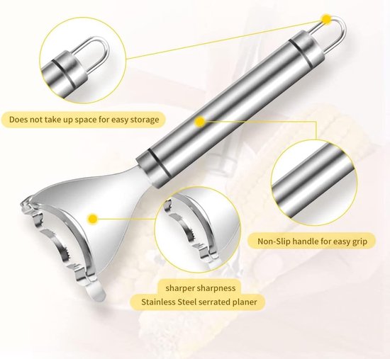 Corn thresher - Corn peeler - Corn cob peeler - High-quality stainless steel corn thresher - with ergonomic V1188-ZXY-131-489