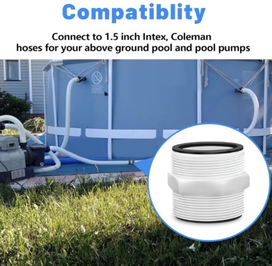 1.5" L-Type Two-Way Manifold (with Gasket) - Compatible with Intex Coleman Above Ground Pool Pumps (2 Pack) V1188-ZXY-131-505