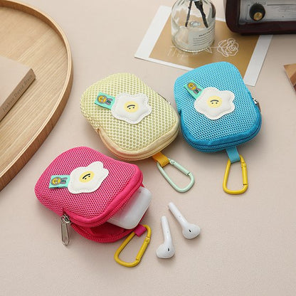 Storage Bag - Cute Mesh - Flowers - Keychain Wallet - Headphone Bag - Pendant Storage Bag - Multifunctional - V1188-ZXY-131-511
