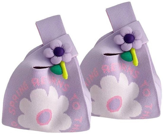 Storage bag - Knitted bag - Floral handbag - Exquisite souvenir - Snack bag - Practical and versatile - V1188-ZXY-131-512