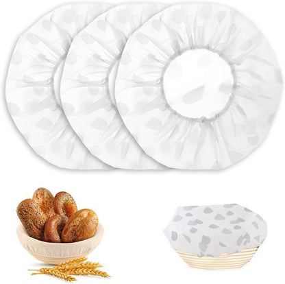 Bread Covers - 3-Pack Moisture Covers - Baker's Dough Cloths - Moisture Covers - Round, Stretchable Moisture V1188-ZXY-131-518
