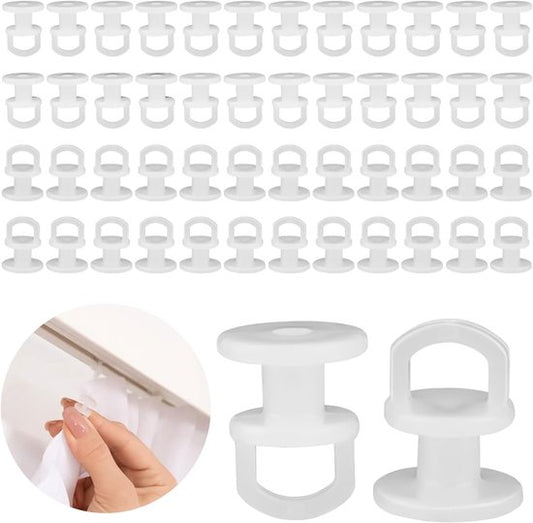 50 pieces curtain hooks - curtain gliders - universal curtain hooks - curtain rail hooks - curtain gliders - V1188-ZXY-131-522
