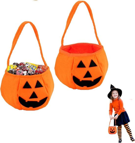 2-Pack Halloween Pumpkin Candy Bags - Halloween Pumpkin Bag Magic Candy Bags - Candy Bags - Pumpkin V1188-ZXY-131-524
