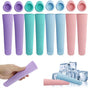 8-Piece Ice Cube Trays - Ice Cube Molds with Handles - Silicone Ice Cube Molds with Lids - Water Ice Molds V1188-ZXY-131-526