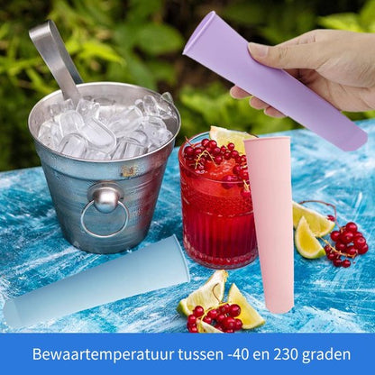 8-Piece Ice Cube Trays - Ice Cube Molds with Handles - Silicone Ice Cube Molds with Lids - Water Ice Molds V1188-ZXY-131-526
