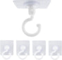 5-pack self-adhesive hooks - Extra strong adhesive hooks - Transparent wall hooks - Self-adhesive - No V1188-ZXY-131-527