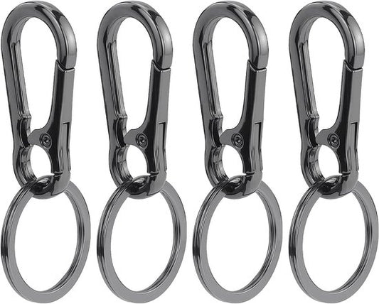 Set of 4 Carabiner Keychains - Small Metal Carabiners - Detachable - Suitable for Car Keys - Carabiner V1188-ZXY-131-533