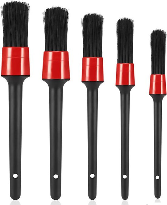 5-Piece Car Cleaning Brush Set - Car Detailing Brush Set - For cleaning rims - Dashboard - Interior - V1188-ZXY-131-535