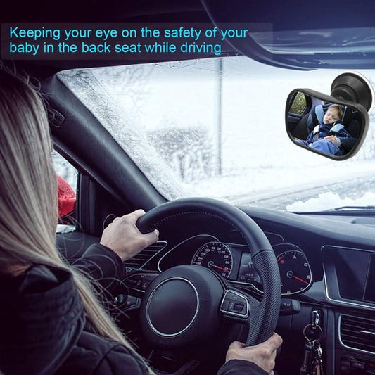 Car rearview mirror - 1 mirror with 2 brackets - Backseat baby car rearview mirror - Child rearview mirror - V1188-ZXY-131-538