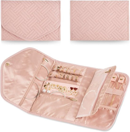 Storage Bag - Travel Jewelry Storage Bag - Tangle-Free - Foldable - Small Jewelry Roll - Luggage Accessory - V1188-ZXY-131-540