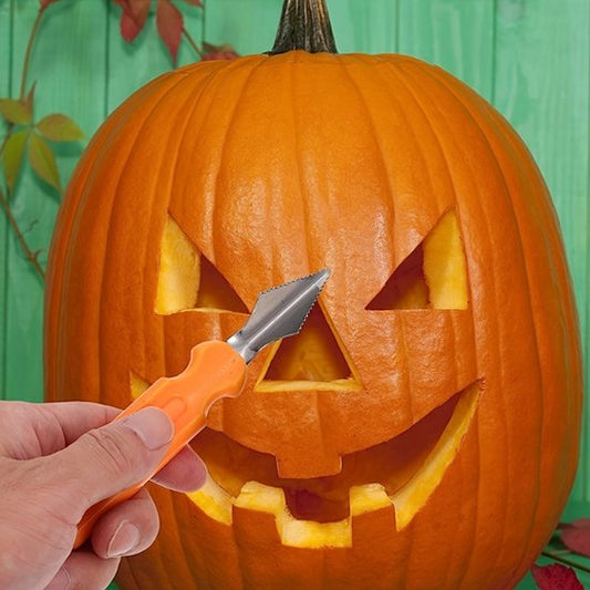 10-Piece Jack-O'-Lantern Cutting Knife Set - Halloween - Baking Tools - Clay Stainless Steel Cutter V1188-ZXY-131-549