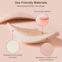 1 round bra cup - strapless invisible silicone - transparent push-up bra - seamless design - front closure - V1188-ZXY-131-570