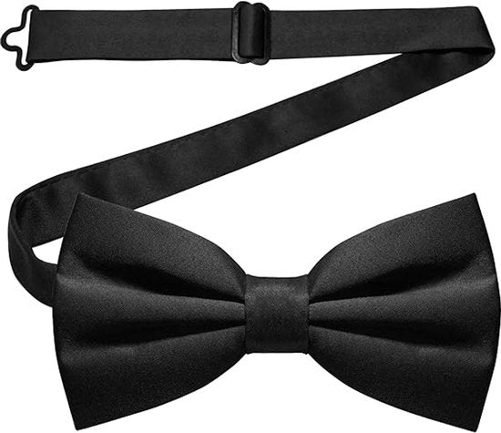 Plain Bow Tie - Adjustable Bow Tie for Men - Black V1188-ZXY-131-573