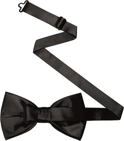 Plain Bow Tie - Adjustable Bow Tie for Men - Black V1188-ZXY-131-573