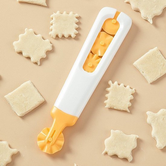 4-in-1 Flower-Shaped Dough Cutter - Multifunctional Dough Cutter - Rotary Cutter - Baking Kitchen Decorating V1188-ZXY-131-584
