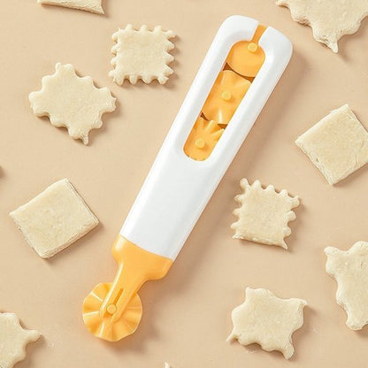 4-in-1 Flower-Shaped Dough Cutter - Multifunctional Dough Cutter - Rotary Cutter - Baking Kitchen Decorating V1188-ZXY-131-584