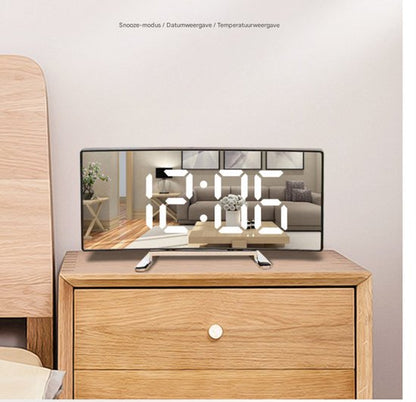 Multifunctional electronic alarm clock with light effect - Creative large screen - Curved LED light - Digital V1188-ZXY-131-587