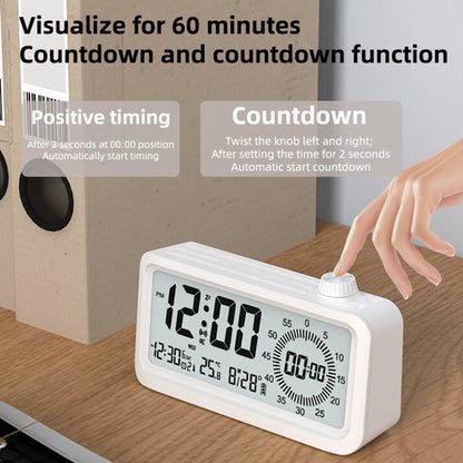 Visual alarm clock - Timer - Three alarms - Backlight - Two displays - Countdown function - Timer reminder V1188-ZXY-131-596