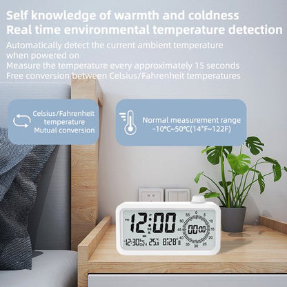Visual alarm clock - Timer - Three alarms - Backlight - Two displays - Countdown function - Timer reminder V1188-ZXY-131-596