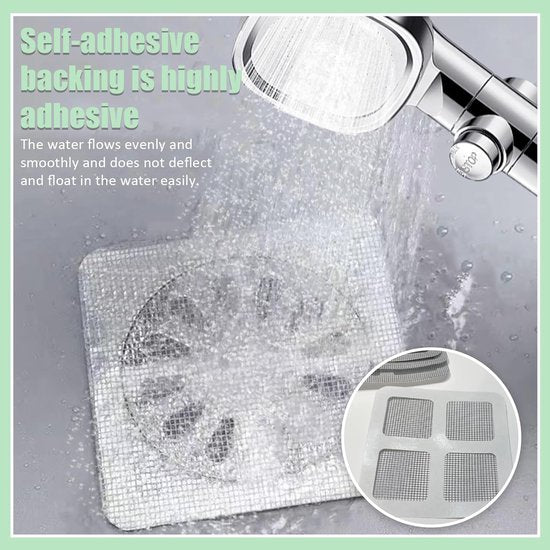 100-Piece Shower Drain Filter - Sticky Hair Shower Filter - Sink Filter, Bathtub, Bathroom & Kitchen Shower V1188-ZXY-131-620