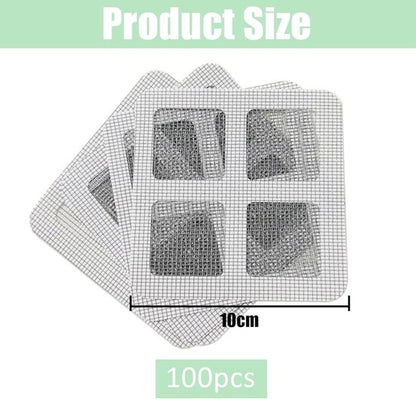 100-Piece Shower Drain Filter - Sticky Hair Shower Filter - Sink Filter, Bathtub, Bathroom & Kitchen Shower V1188-ZXY-131-620