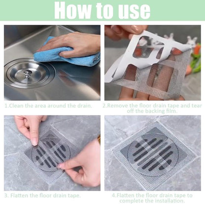100-Piece Shower Drain Filter - Sticky Hair Shower Filter - Sink Filter, Bathtub, Bathroom & Kitchen Shower V1188-ZXY-131-620