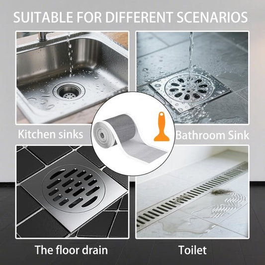 Hair collector - Shower drain filter - Floor drain - Self-adhesive anti-clogging kit for bathroom drain holes V1188-ZXY-131-621