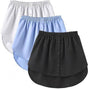 Three-Piece Extended Set - Women - Adjustable Layered Top - Midi Skirt - Layered Bra - Black, White and Blue V1188-ZXY-131-624