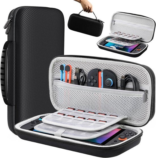 Storage Box - Travel Bag - Game Console Storage Box - Protective Portable Hard Case - Black V1188-ZXY-131-625