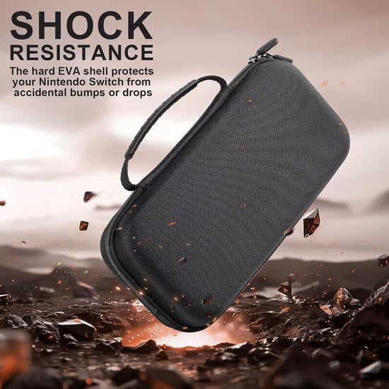 Storage Box - Travel Bag - Game Console Storage Box - Protective Portable Hard Case - Black V1188-ZXY-131-625