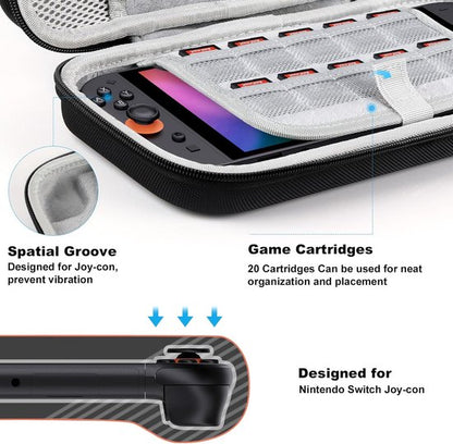 Storage Box - Travel Bag - Game Console Storage Box - Protective Portable Hard Case - Black V1188-ZXY-131-625