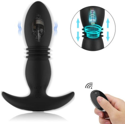 Sex toys for women - Sex toys for couples - Sex games - Retractable anal plug - Vibrating - Wearable - Unisex V1188-ZXY-131-628