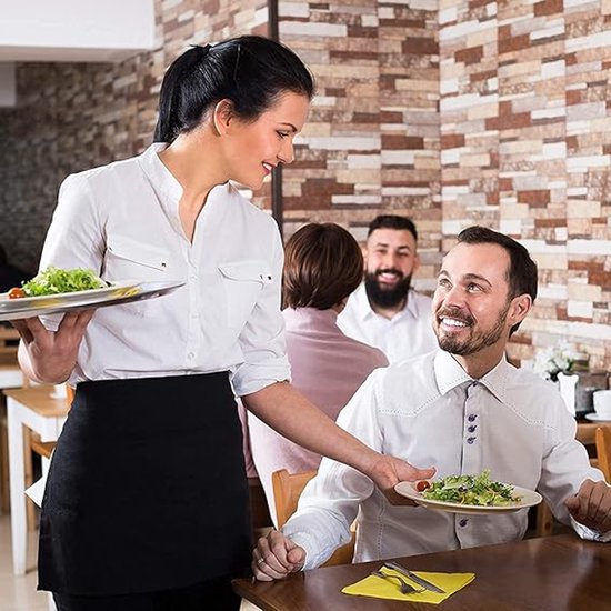 Kitchen Aprons - Women's Aprons - Half-Length Aprons - Unisex Kitchen Aprons - Restaurant, BBQ, Bar, Chef V1188-ZXY-131-637