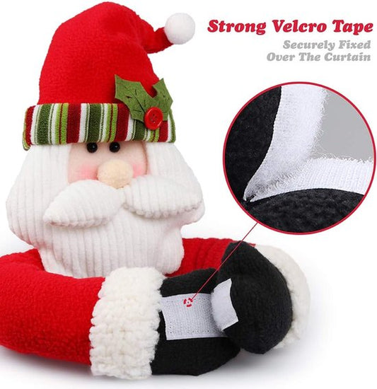 Christmas Themed Curtain Ties - (Set of Two) - Curtain Ties - Curtain Hooks - Snowman Design - Suitable for V1188-ZXY-131-640