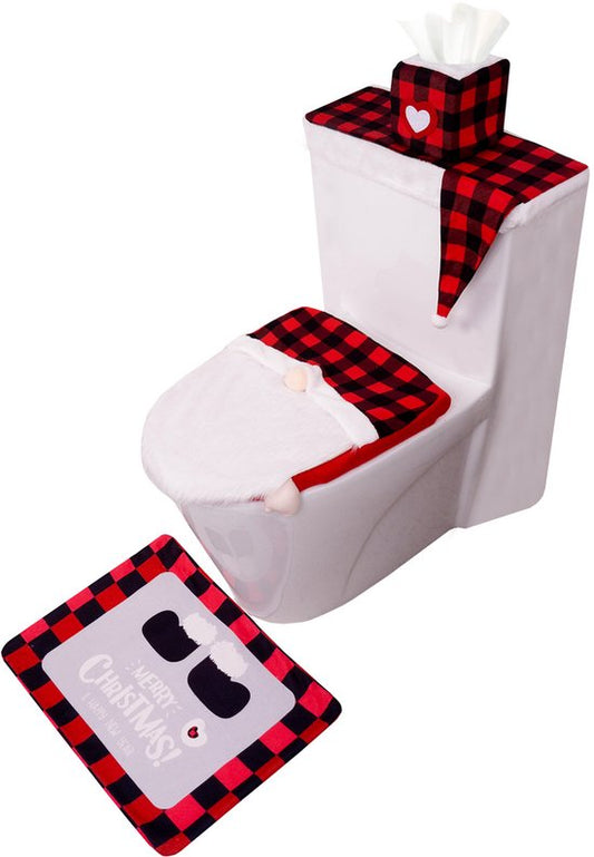 Toilet Seat Covers - Set of 4 - Christmas Toilet Seat Covers - Christmas Bathroom Accessories - Cute V1188-ZXY-131-645