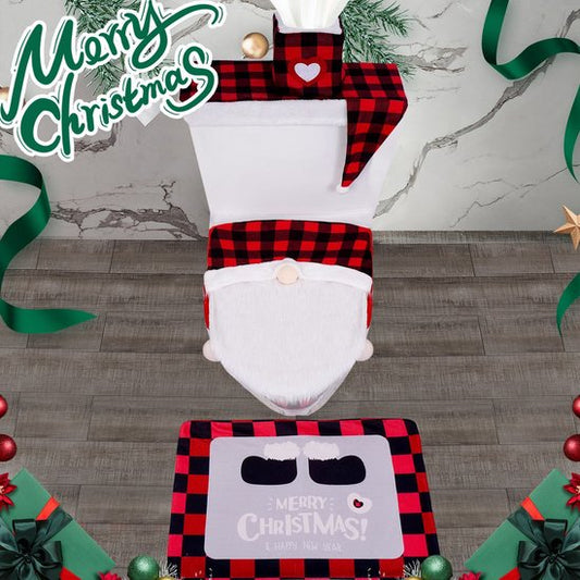 Toilet Seat Covers - Set of 4 - Christmas Toilet Seat Covers - Christmas Bathroom Accessories - Cute V1188-ZXY-131-645