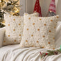 Christmas Pillowcases - 2-pack - White - Winter - White Christmas tree and star pattern - Sofa decoration - V1188-ZXY-131-656