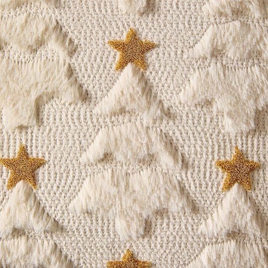 Christmas Pillowcases - 2-pack - White - Winter - White Christmas tree and star pattern - Sofa decoration - V1188-ZXY-131-656
