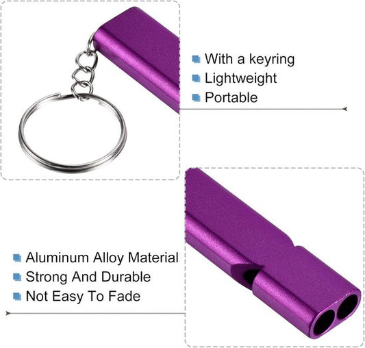 Emergency Whistles - Set of 2 - Emergency Whistles - Whistles - Safety Whistles for Survival - With Key Ring V1188-ZXY-131-667