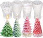 Mold - 4 pieces - Candle mold - Silicone Christmas tree mold set - Mold - Christmas gift V1188-ZXY-131-668