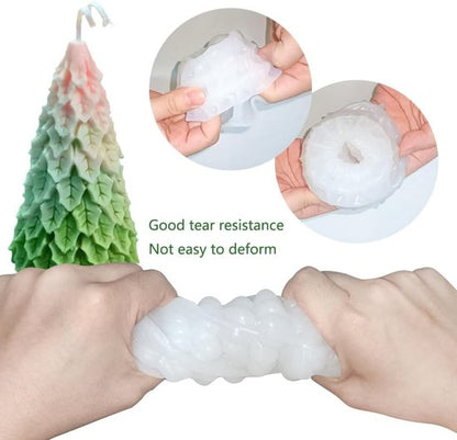 Mold - 4 pieces - Candle mold - Silicone Christmas tree mold set - Mold - Christmas gift V1188-ZXY-131-668