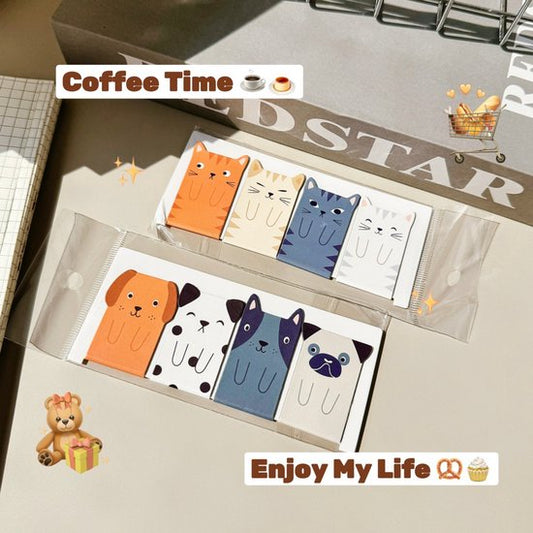 Bookmarks - Cute Magnetic Bookmarks - 8-Pack - Cute Cartoon Cats and Dogs Designs - Easy to Read - Cool V1188-ZXY-131-684