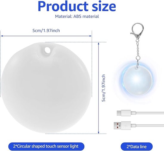 Night Light - With Automatic Sensor Function - Keychain - Gift for Girls and Women - Accessory for Women's V1188-ZXY-131-685
