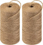 Jute rope - 2 rolls - 200m per roll - Brown - Suitable for gardening, crafts, gift wrapping, wedding V1188-ZXY-131-693