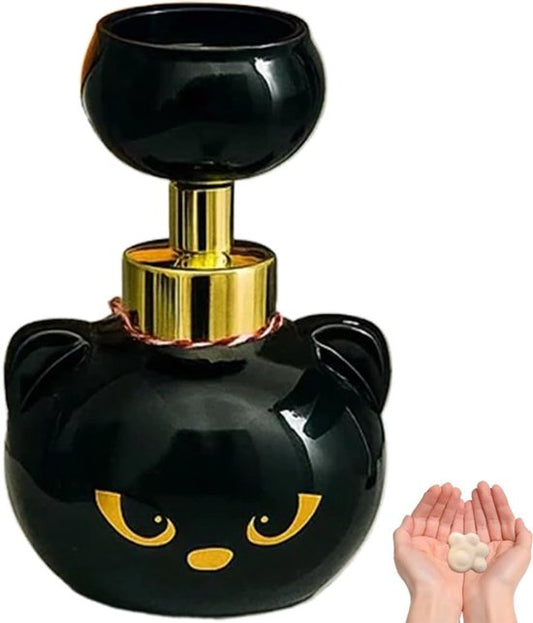 Soap dispenser - Soap dispenser with cat paw print - Cute black soap dispenser with cat paw print - V1188-ZXY-131-695